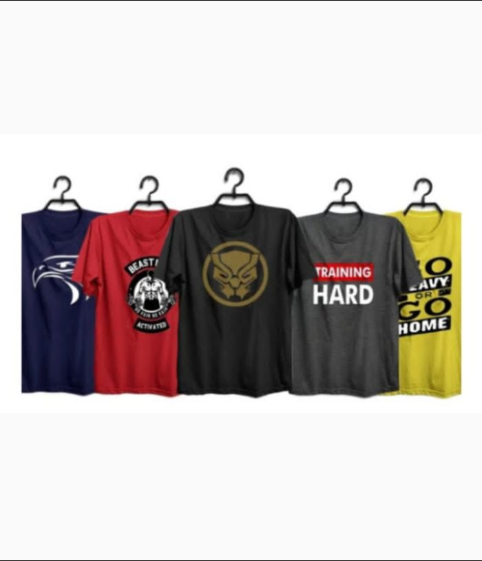 Pack of 5 Men's Multicolor and Multiprinted T.shirts