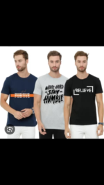 Pack of 3 Men's Multicolors and Multiprinted T.shirts